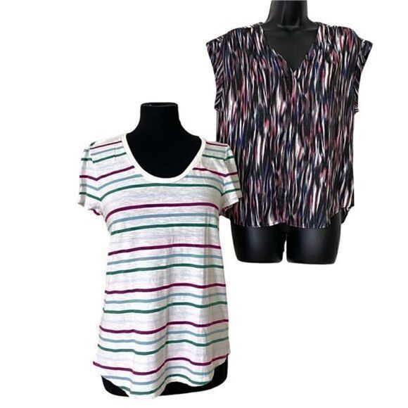 Loft and Jennifer Lopes blouses size M bundle. - Picture 1 of 9